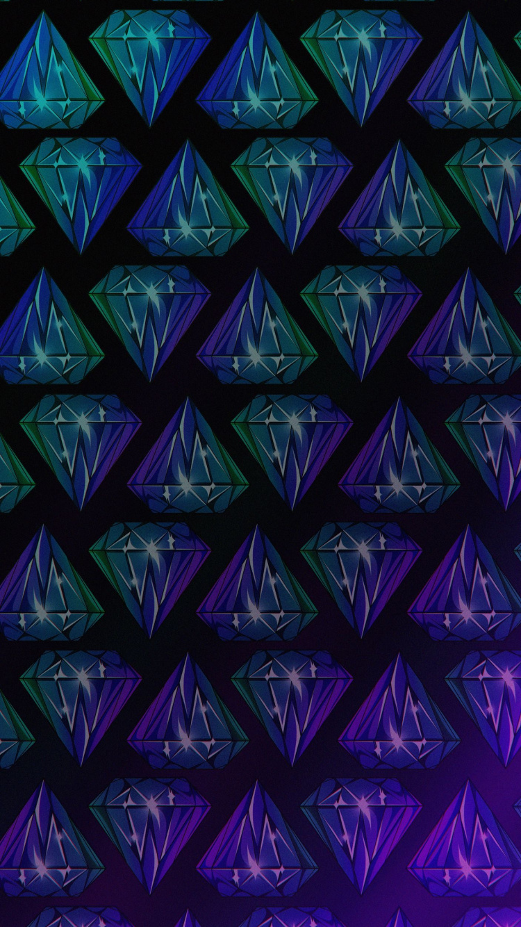 Triangle, Art, Purple, Azure, Violette. Wallpaper in 750x1334 Resolution
