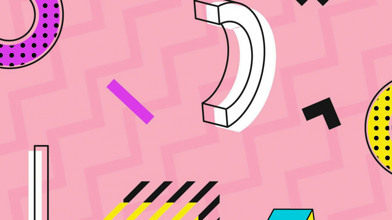 Graphisme, Ligne, Violette, Canneberges, Géométrie. Wallpaper in 1280x720 Resolution