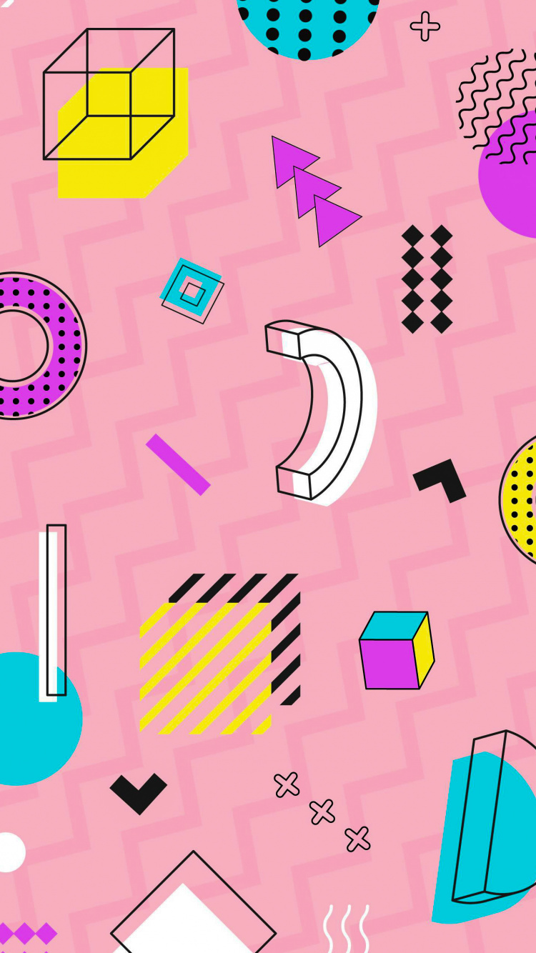 Graphisme, Ligne, Violette, Canneberges, Géométrie. Wallpaper in 750x1334 Resolution