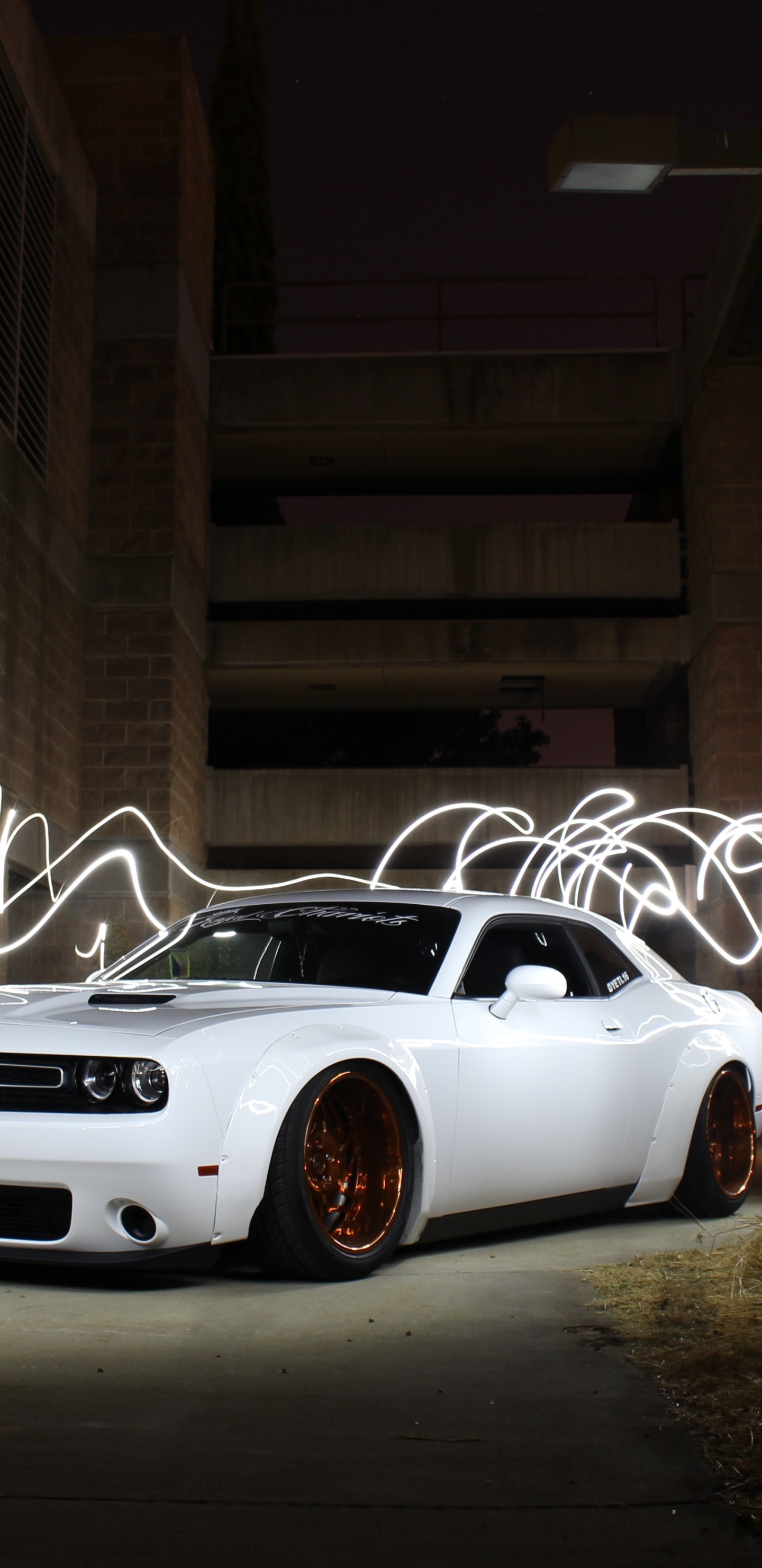 Cars, Dodge Challenger, Muscle Car, Sports Car, Tire. Wallpaper in 1440x2960 Resolution