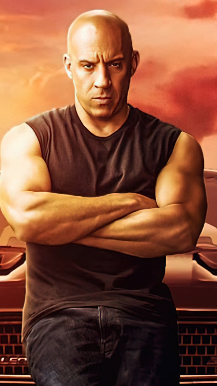 Forsage, Dominic Torreto, Cartel F9, Vin Diesel, Toretto Dominic. Wallpaper in 720x1280 Resolution
