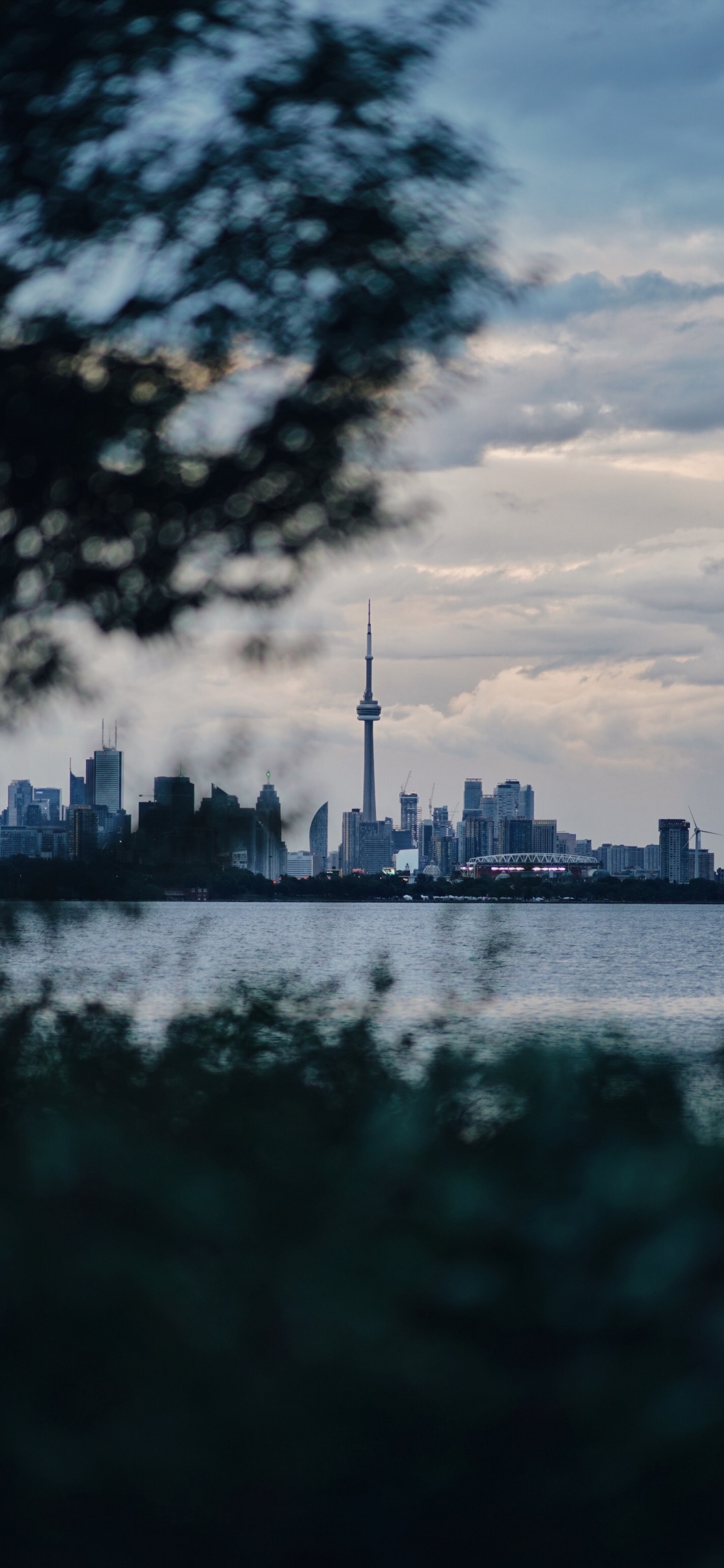 City Skyline Across Body of Water During Daytime. Wallpaper in 1125x2436 Resolution