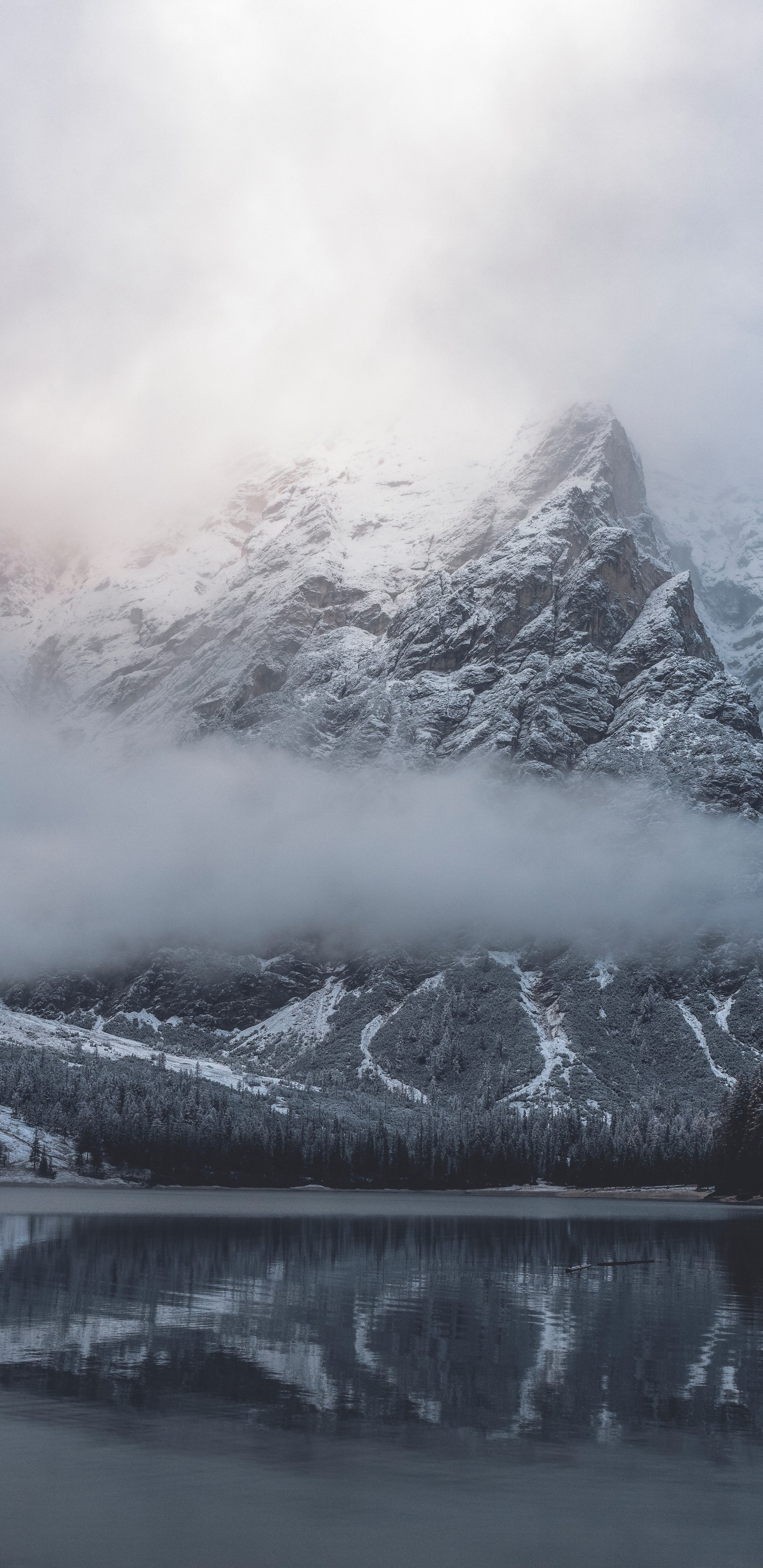 Himmel, See, Winter, Ozean, Schwarz Weiß - M. Wallpaper in 1440x2960 Resolution