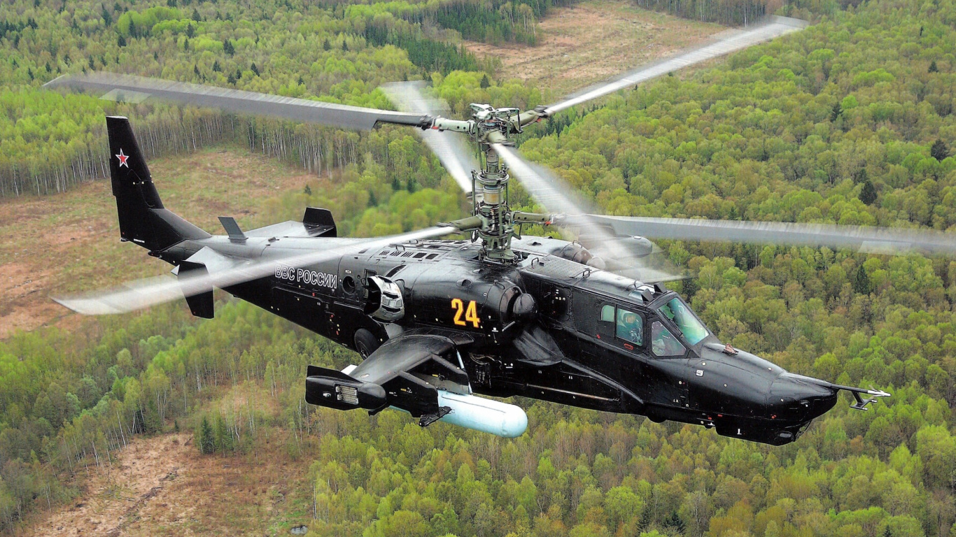 攻击直升机, 卡莫夫, 武装直升机, 直升机, 直升机转子的 壁纸 1366x768 允许