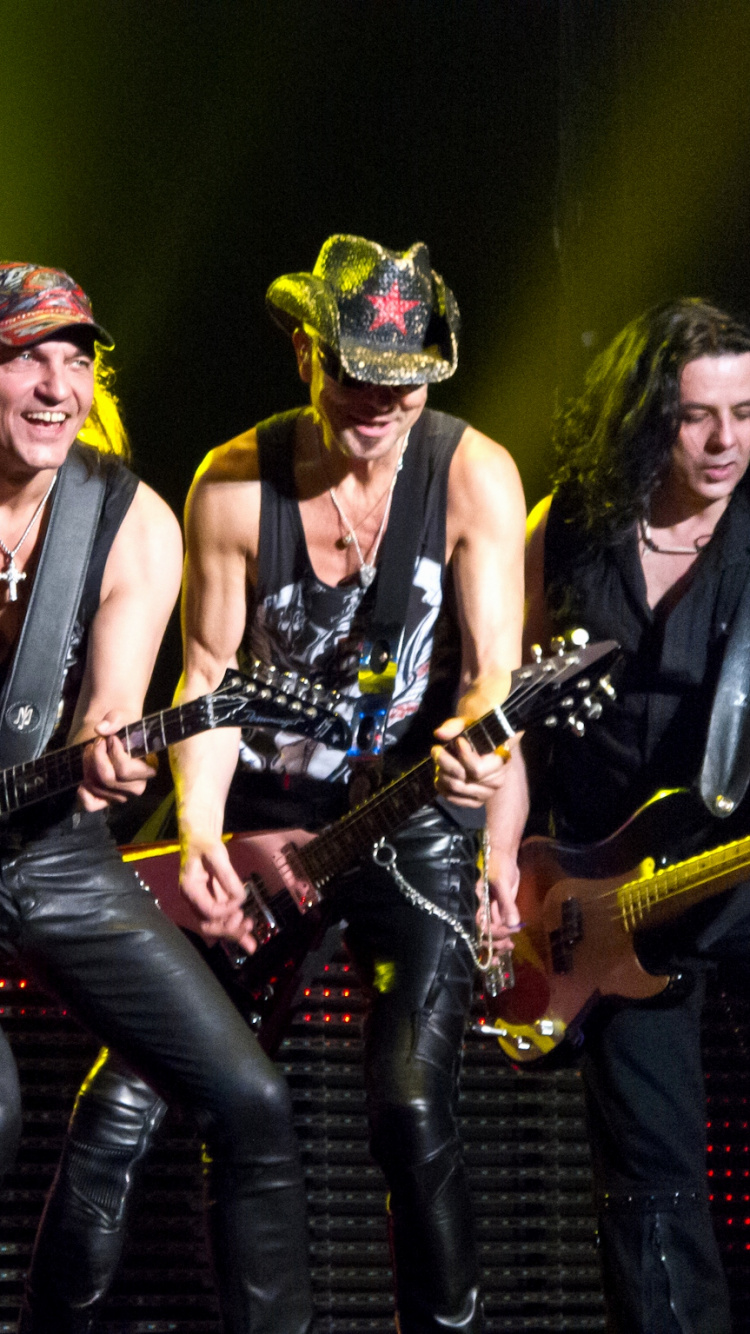 Klaus Meine, Escorpiones, Rudolf Schenker, Hard Rock, el Conjunto Musical. Wallpaper in 750x1334 Resolution