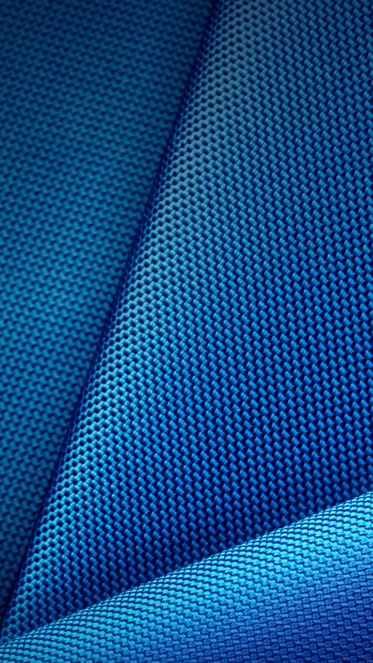 Blau-schwarz Gestreiftes Textil. Wallpaper in 750x1334 Resolution