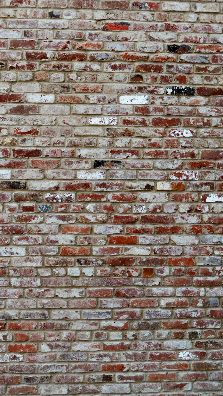 Mur de Briques Brunes et Noires. Wallpaper in 750x1334 Resolution