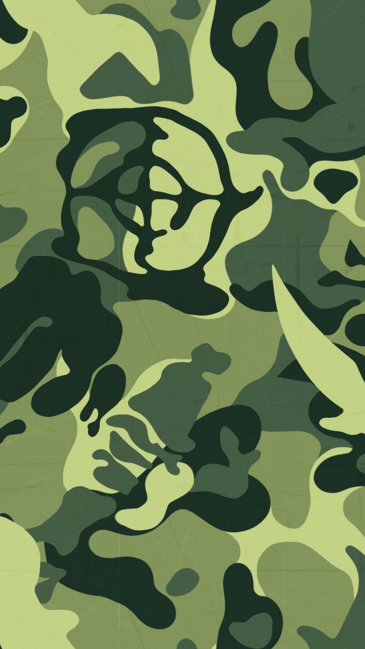 Grüne Und Schwarze Abstrakte Malerei. Wallpaper in 720x1280 Resolution