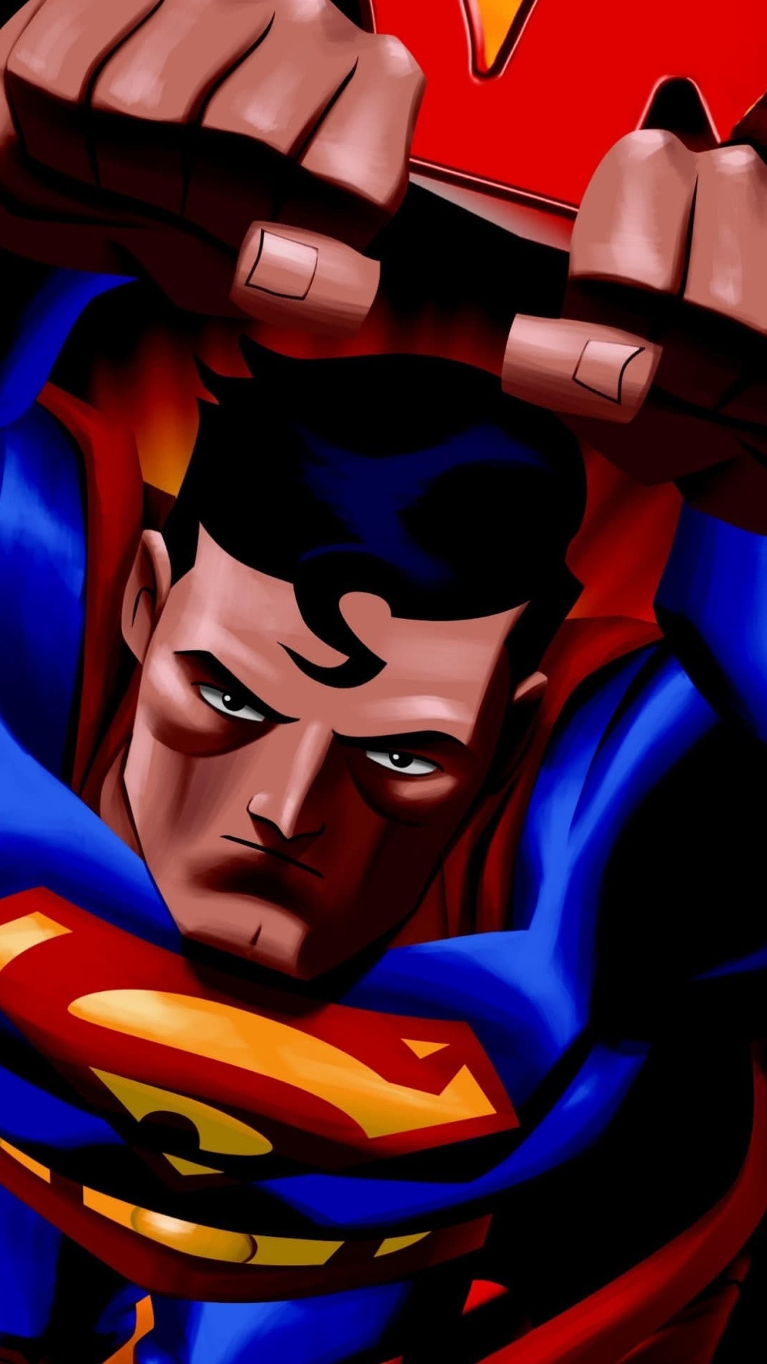 超级英雄, 卡通, 正义联盟, 英雄, 艺术 壁纸 1080x1920 允许