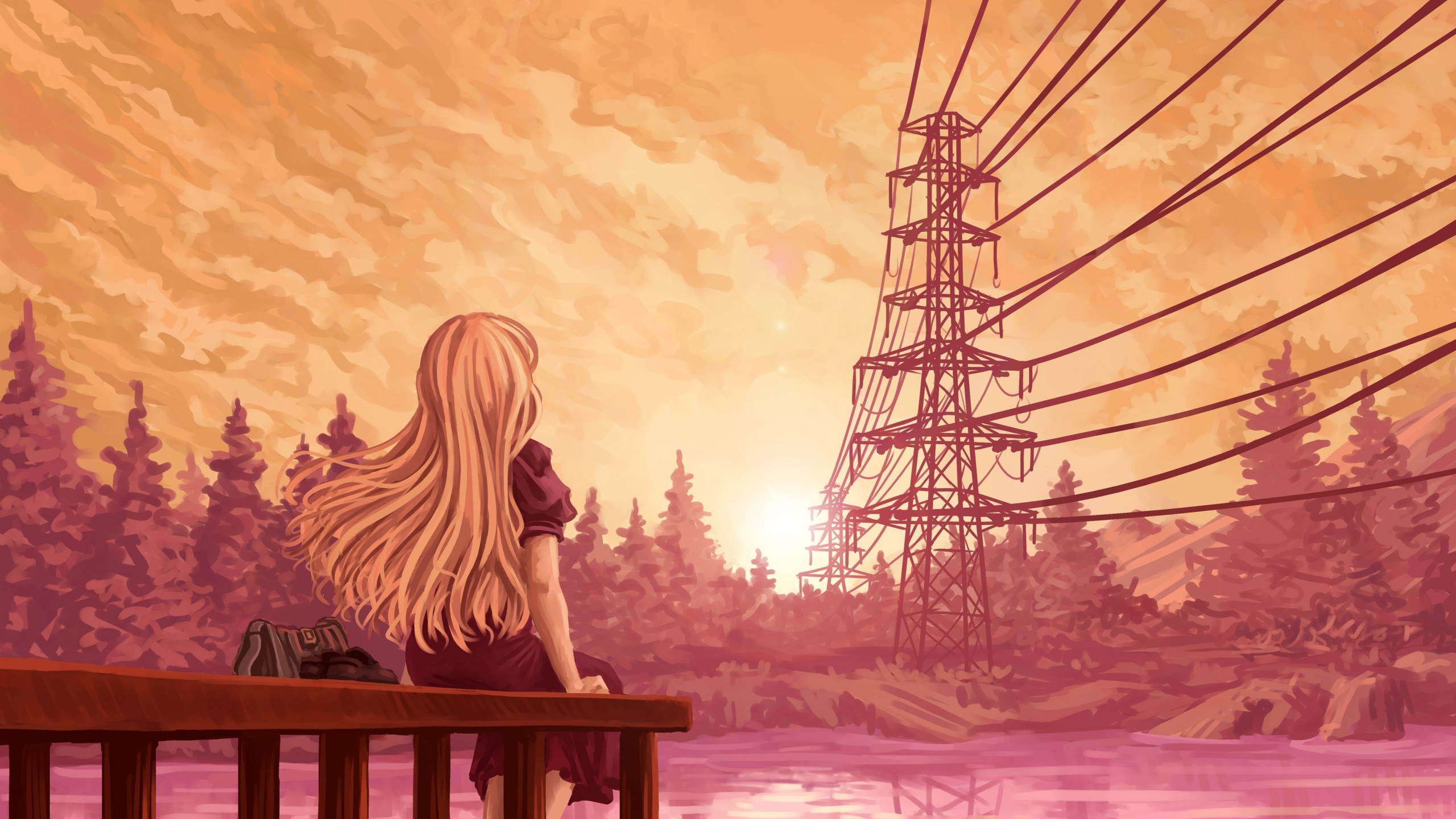 Electromagnetic Radiation, Visual Arts, Cloud, Plant, Nature. Wallpaper in 2560x1440 Resolution