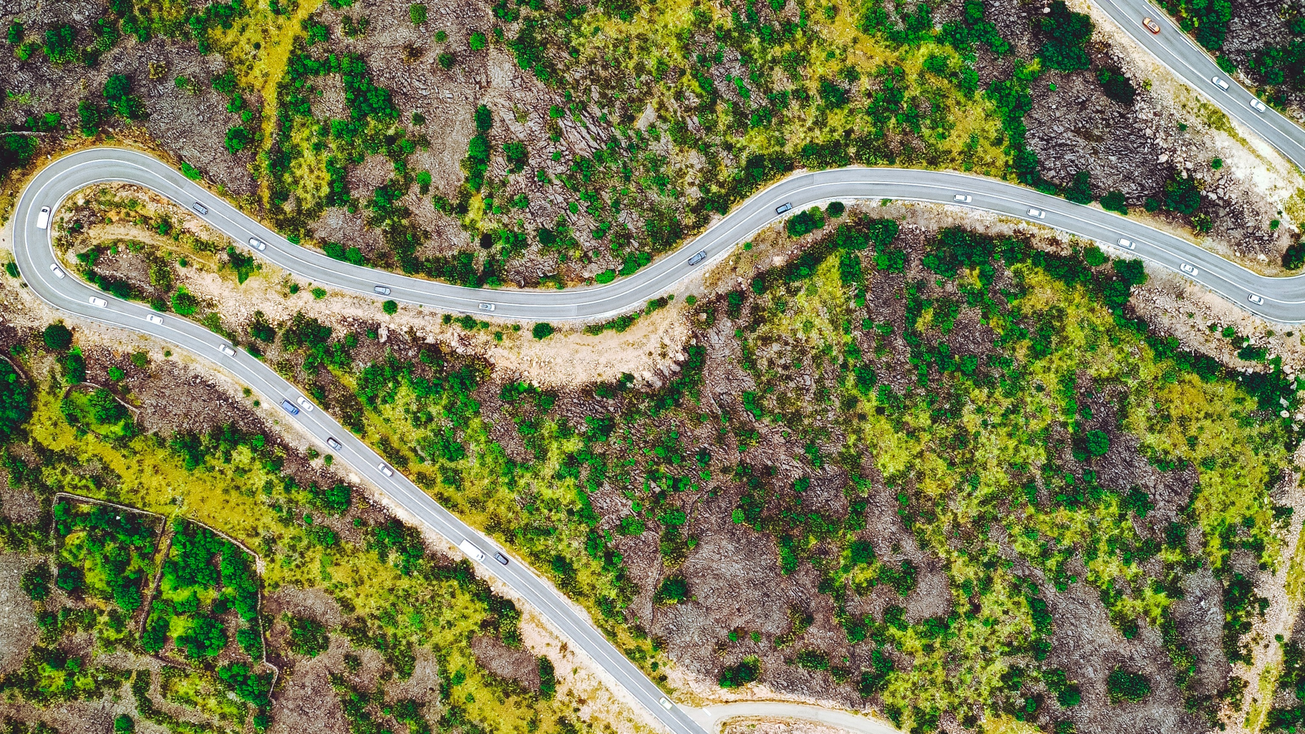 Carretera, la Vía Navegable, Estuario, Calle, Río. Wallpaper in 2560x1440 Resolution