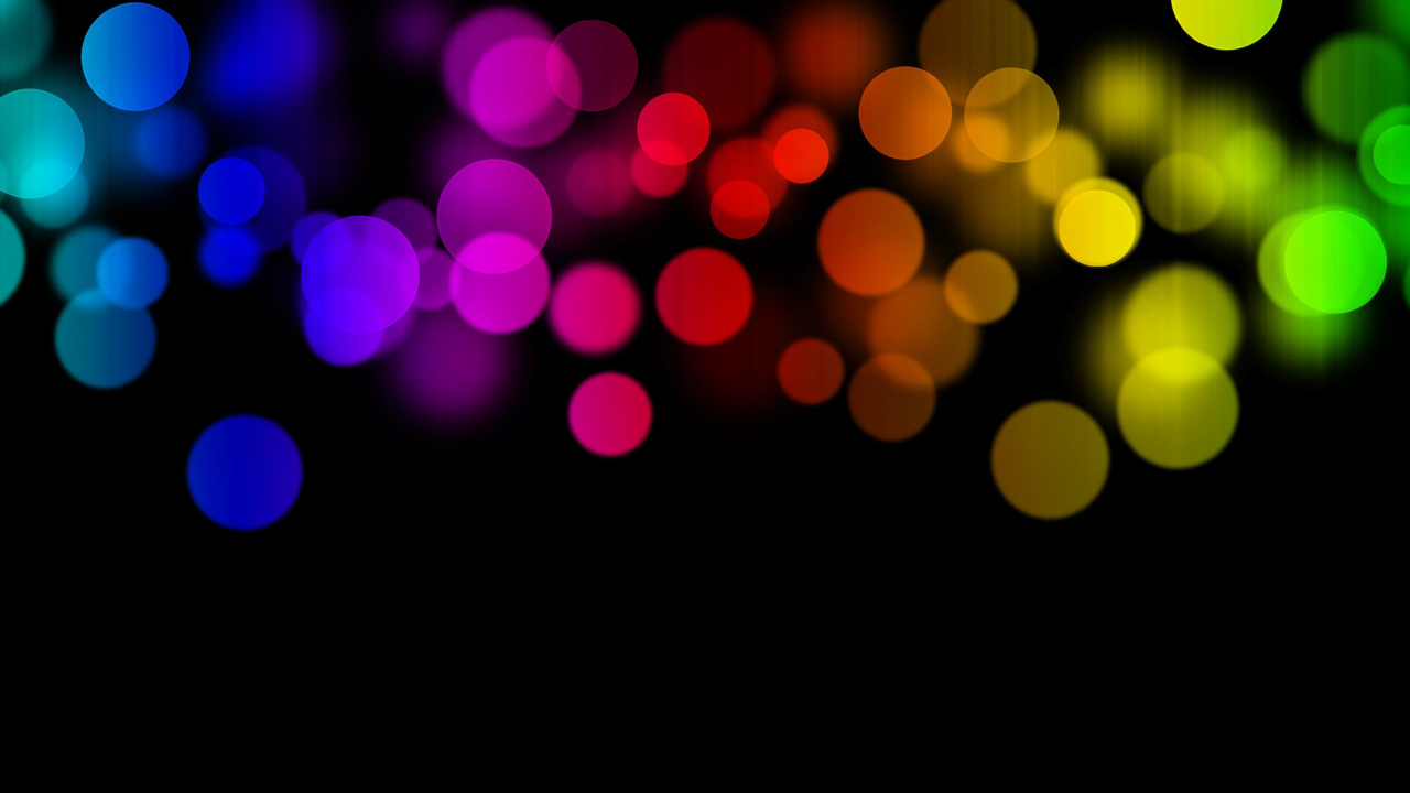 Luces Bokeh Rojas y Amarillas. Wallpaper in 1280x720 Resolution