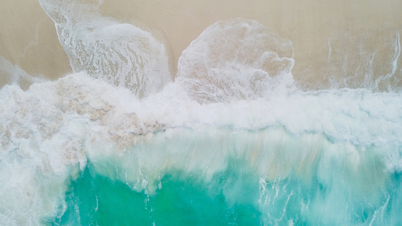 Water, Wave, Turquoise, Wind Wave, Sea. Wallpaper in 1280x720 Resolution