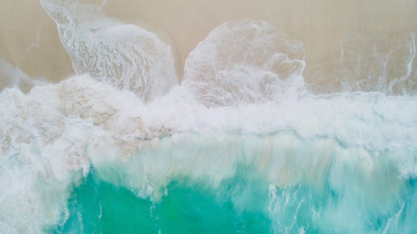 Water, Wave, Turquoise, Wind Wave, Sea. Wallpaper in 1366x768 Resolution