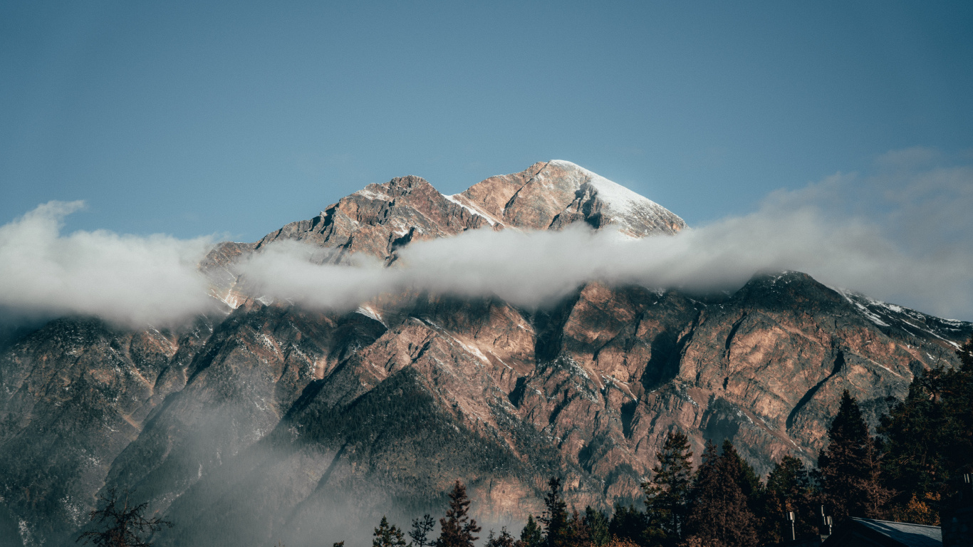 多山的地貌, 山脉, 首脑会议, 高地, 斜坡 壁纸 1366x768 允许