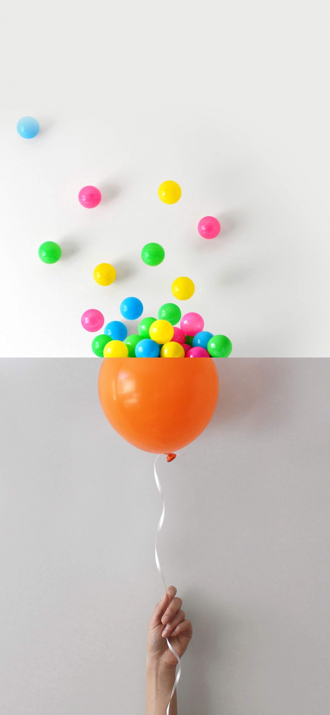 LG, LG G8 ThinQ, Ballon, Android, Lebensmittel. Wallpaper in 1125x2436 Resolution