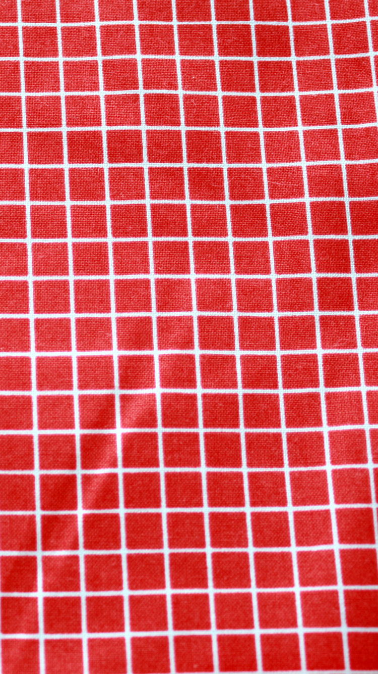 Textil a Cuadros Rojo y Blanco. Wallpaper in 750x1334 Resolution
