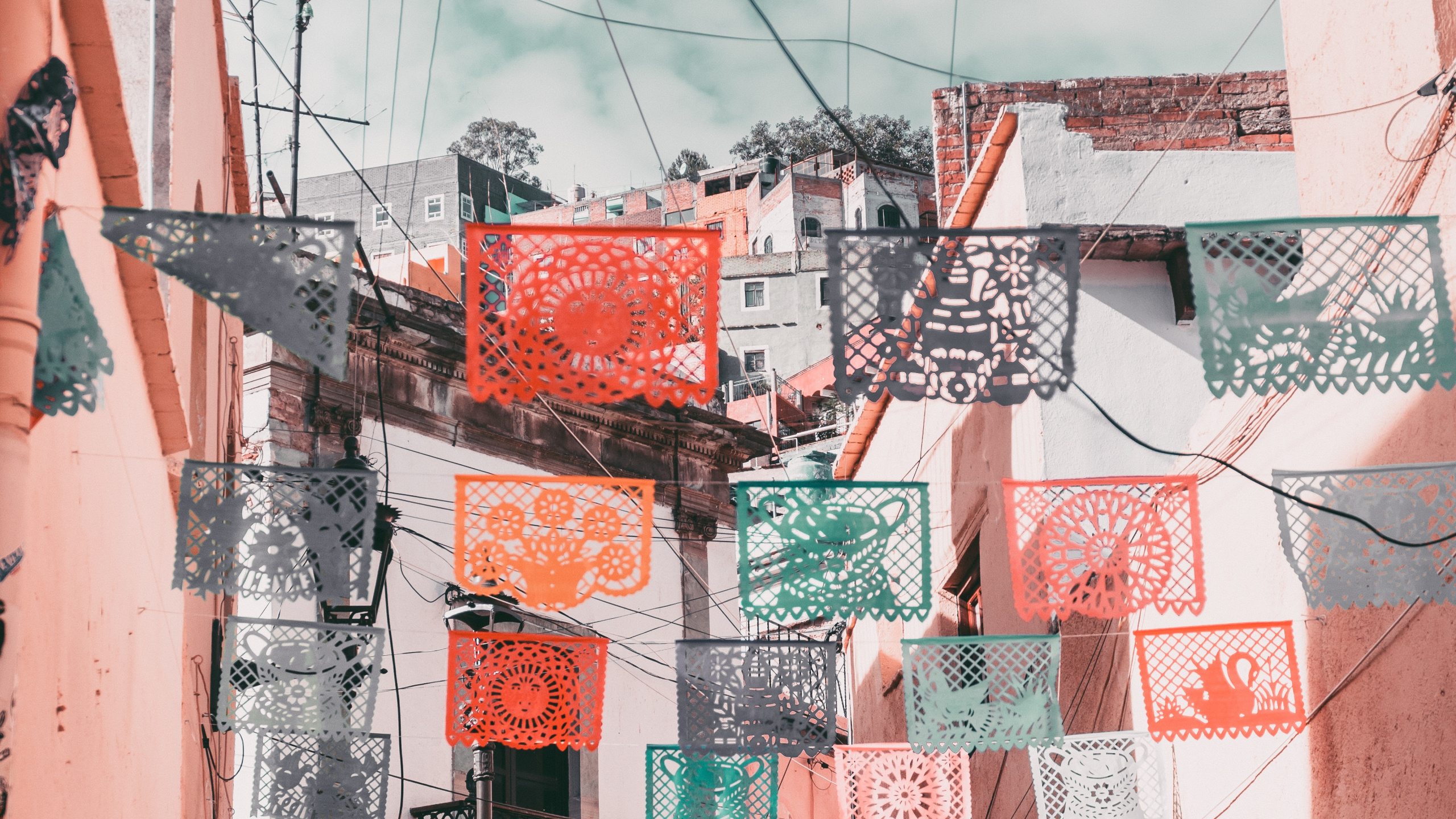 建筑, 红色的, 粉红色, 文本, 正面 壁纸 2560x1440 允许