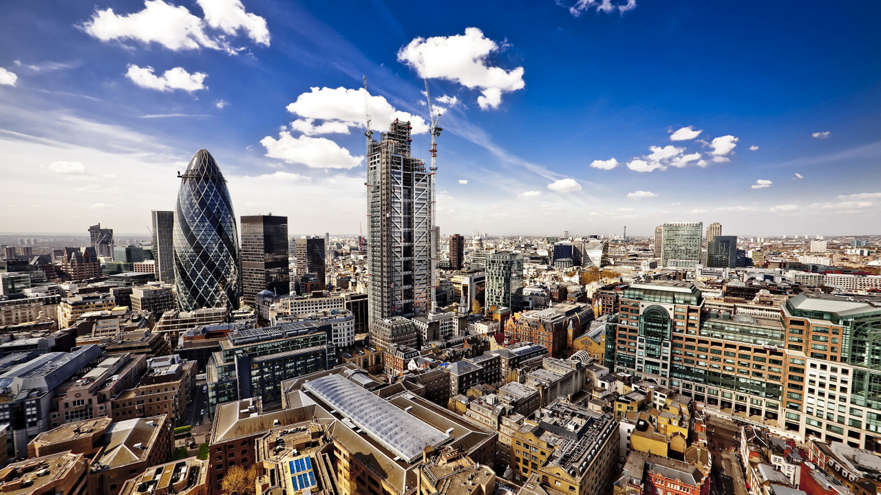 High Rise Buildings Under Blue Sky During Daytime. Wallpaper in 1280x720 Resolution