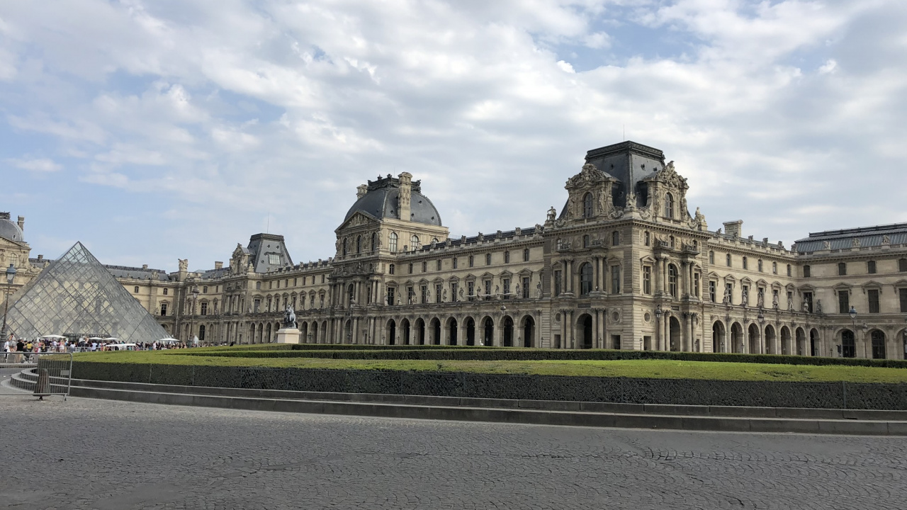 Lumbrera, Museo Louvre, el Louvre París, Arquitectura, Fachada. Wallpaper in 1280x720 Resolution