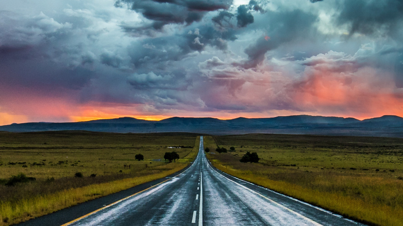 Road, Cloud, Atmosphäre, Ökoregion, Natürlichen Umgebung. Wallpaper in 1280x720 Resolution