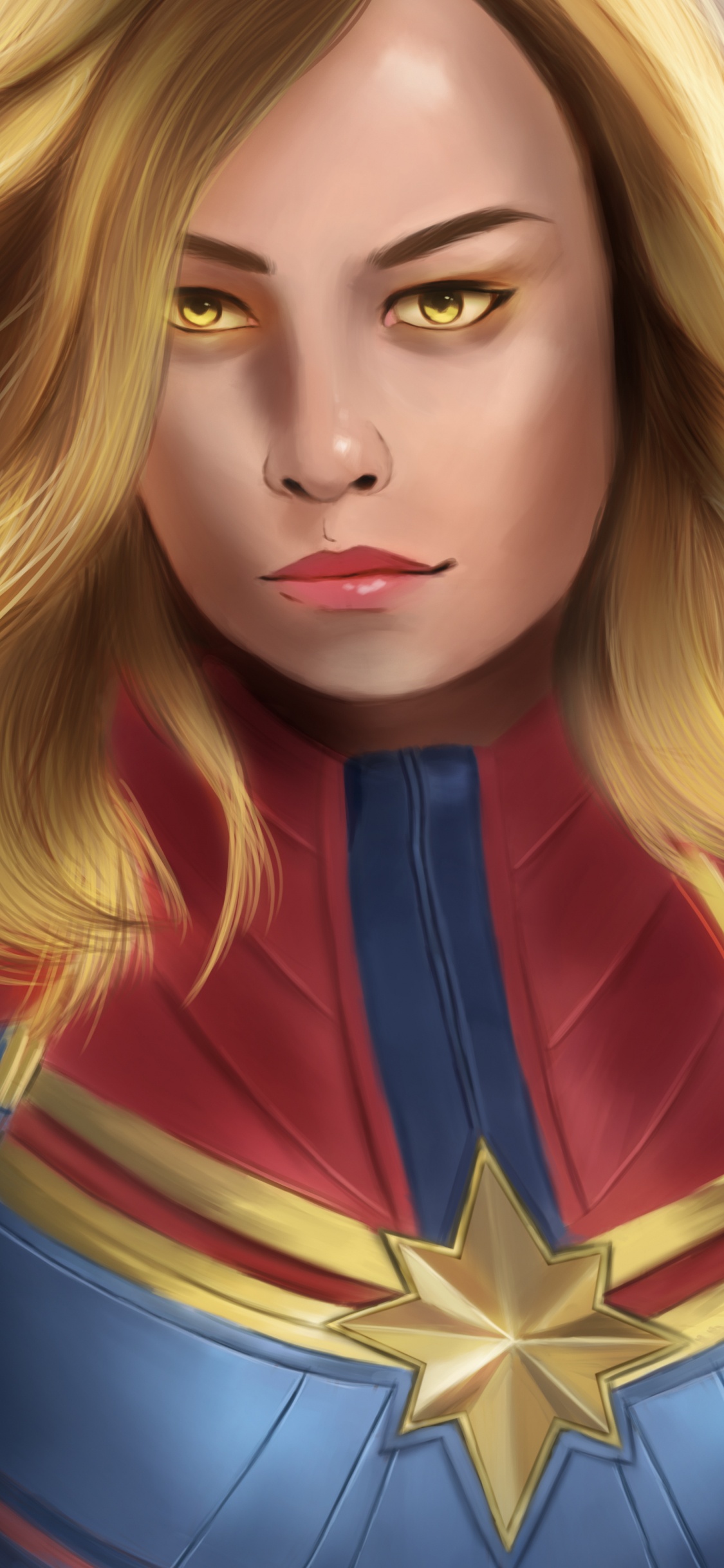 Frau im Rot-blauen Langarmhemd. Wallpaper in 1125x2436 Resolution