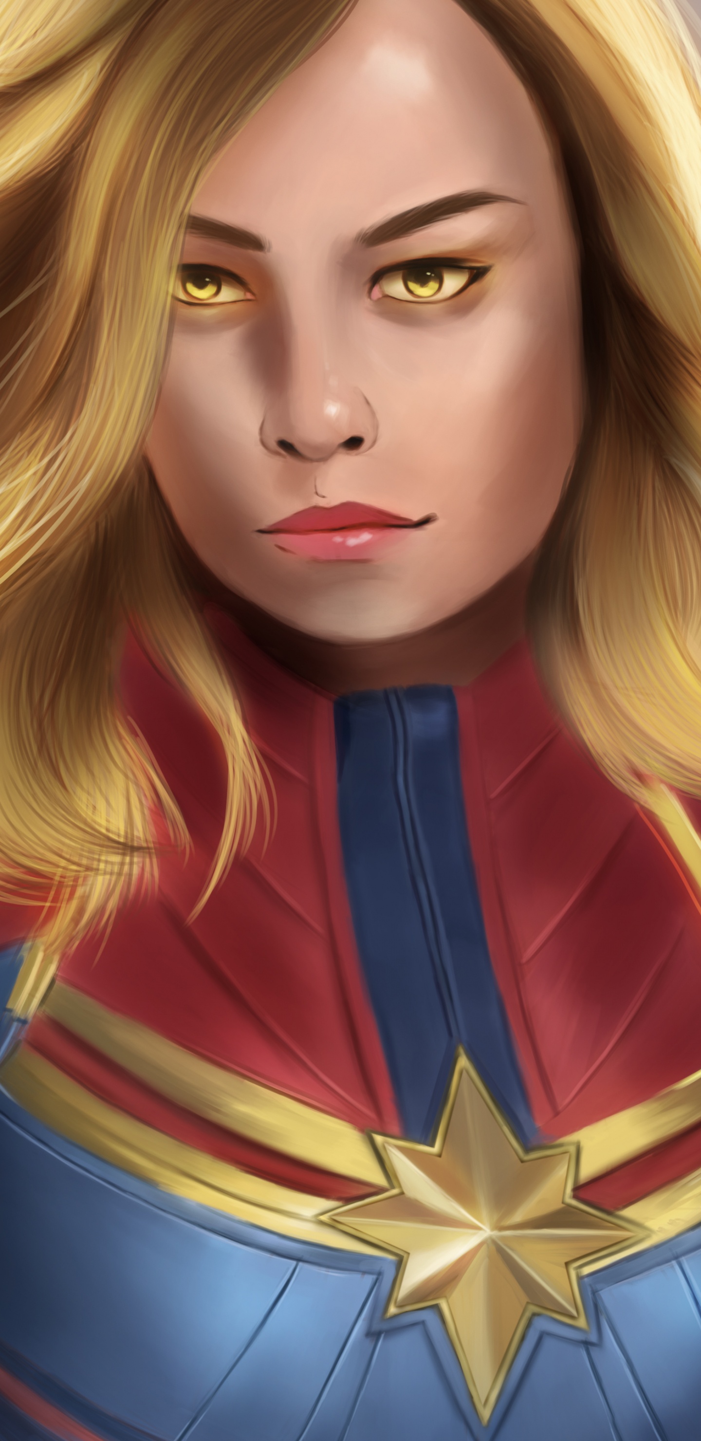 Frau im Rot-blauen Langarmhemd. Wallpaper in 1440x2960 Resolution