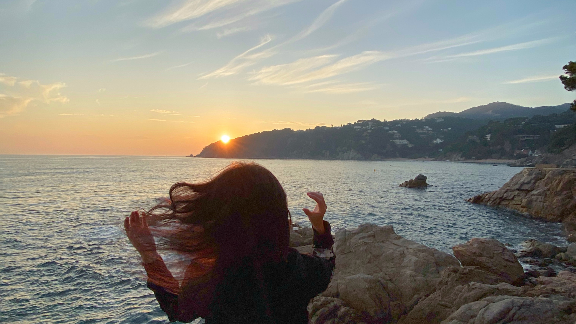 Sea, Hair, Body of Water, Human, Nature. Wallpaper in 1920x1080 Resolution