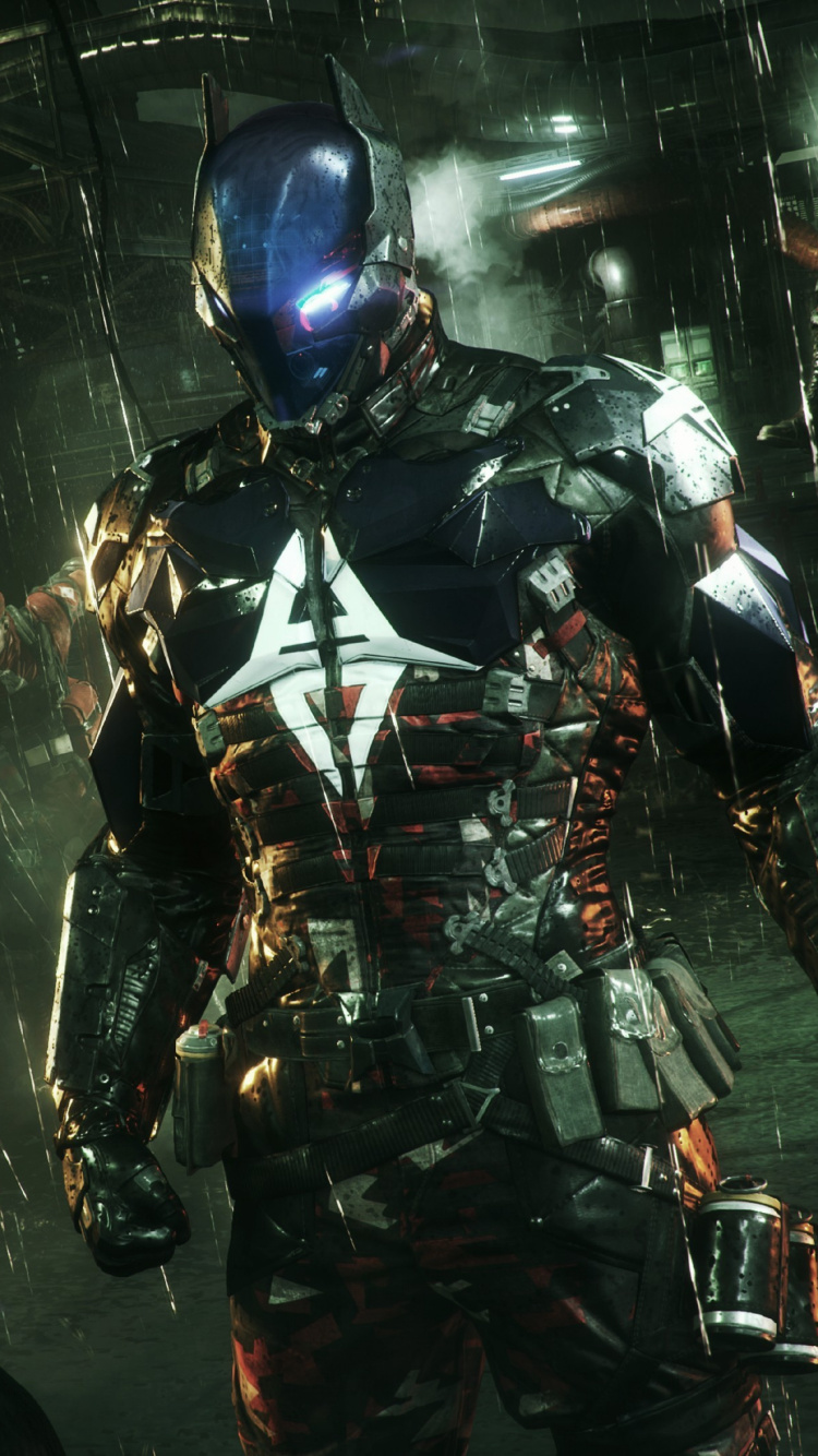 Batman Arkham Knight, Batman, Rocksteady Studios, Arkham Knight, Superhéroe. Wallpaper in 750x1334 Resolution