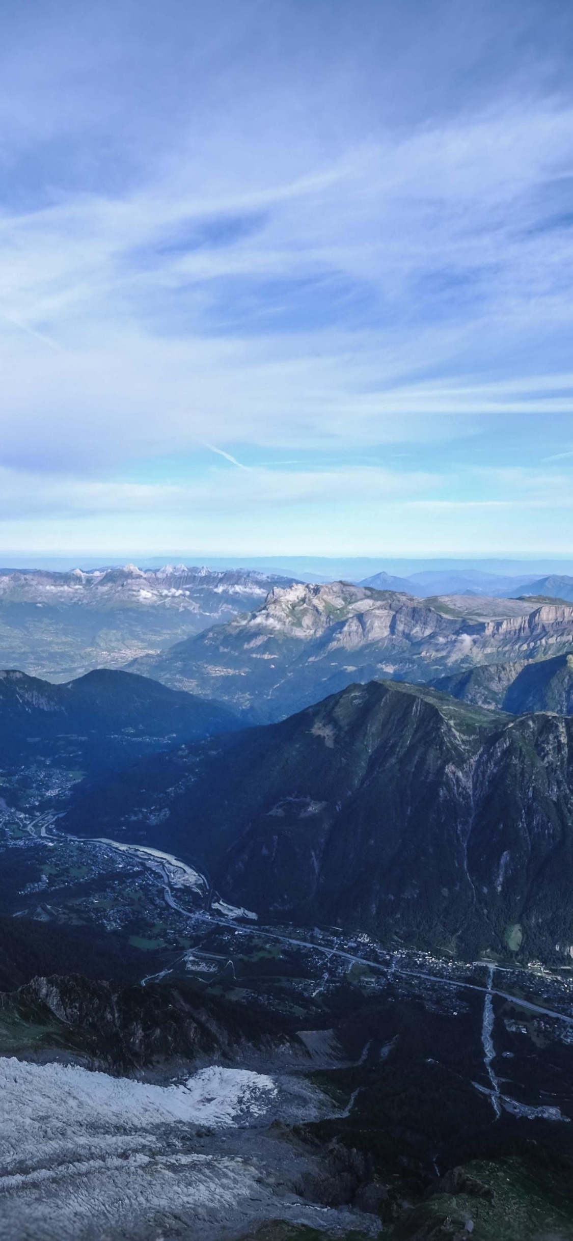 Cloud, Atmosphere, Mountain, Highland, Natural Landscape. Wallpaper in 1125x2436 Resolution