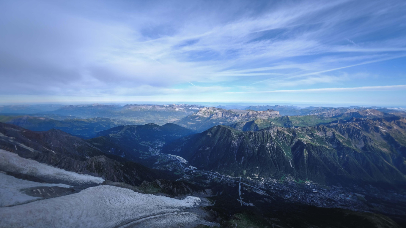 Cloud, Atmosphere, Mountain, Highland, Natural Landscape. Wallpaper in 1366x768 Resolution