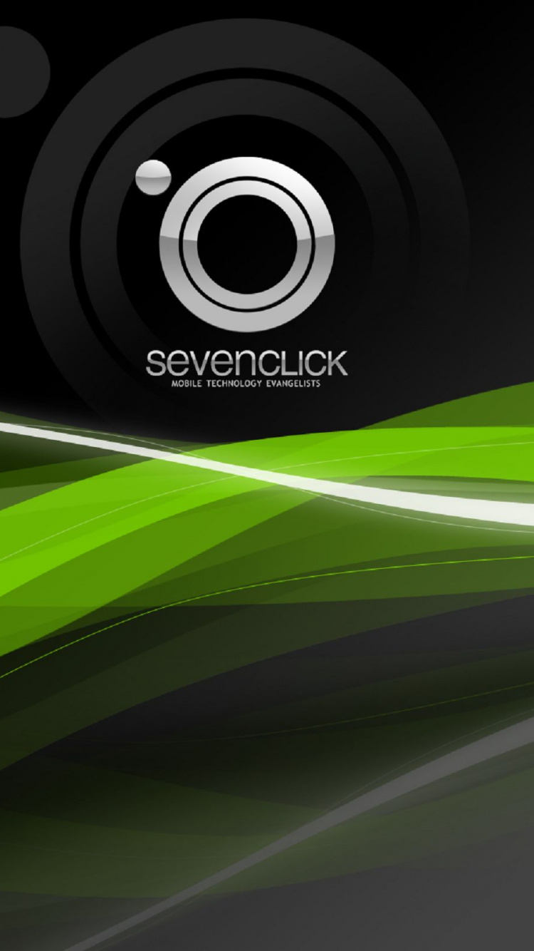 Logo Rond Noir et Blanc. Wallpaper in 750x1334 Resolution
