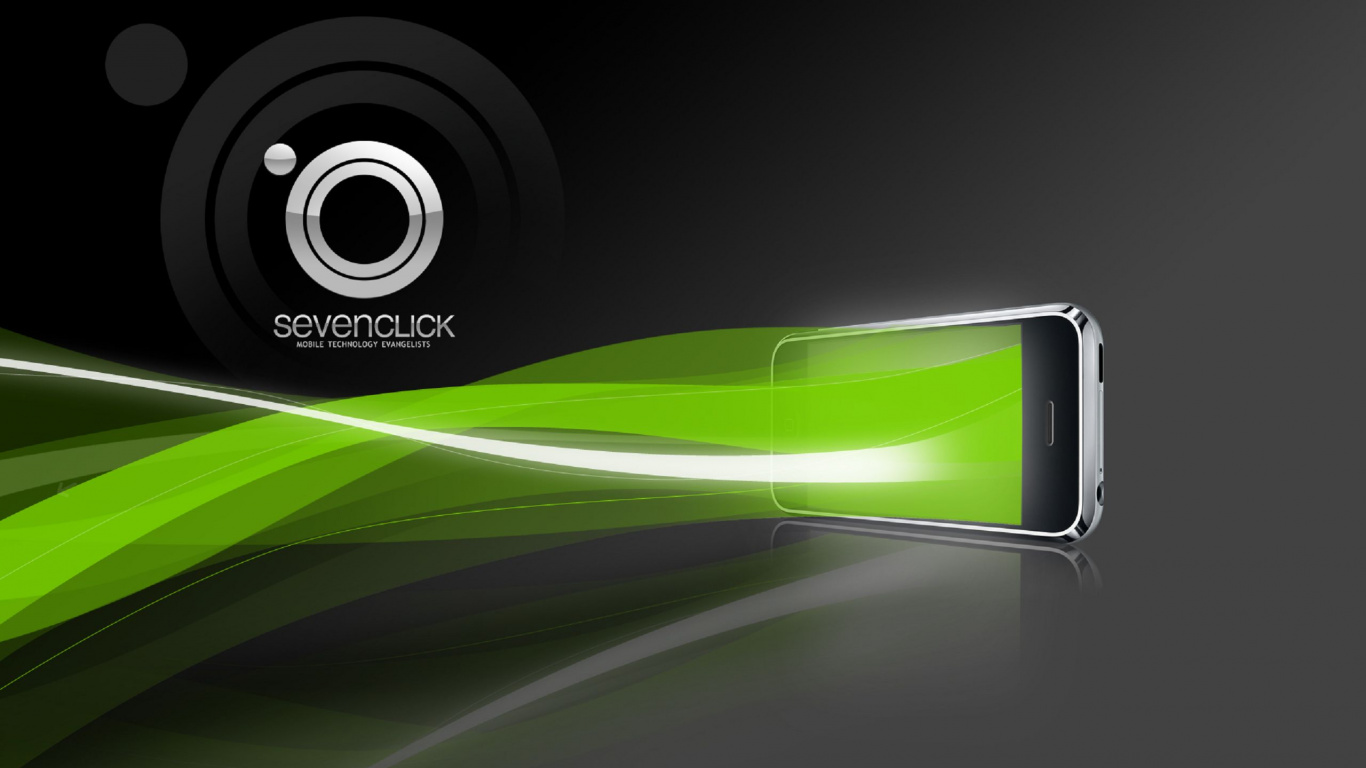 Black and White Round Logo. Wallpaper in 1366x768 Resolution