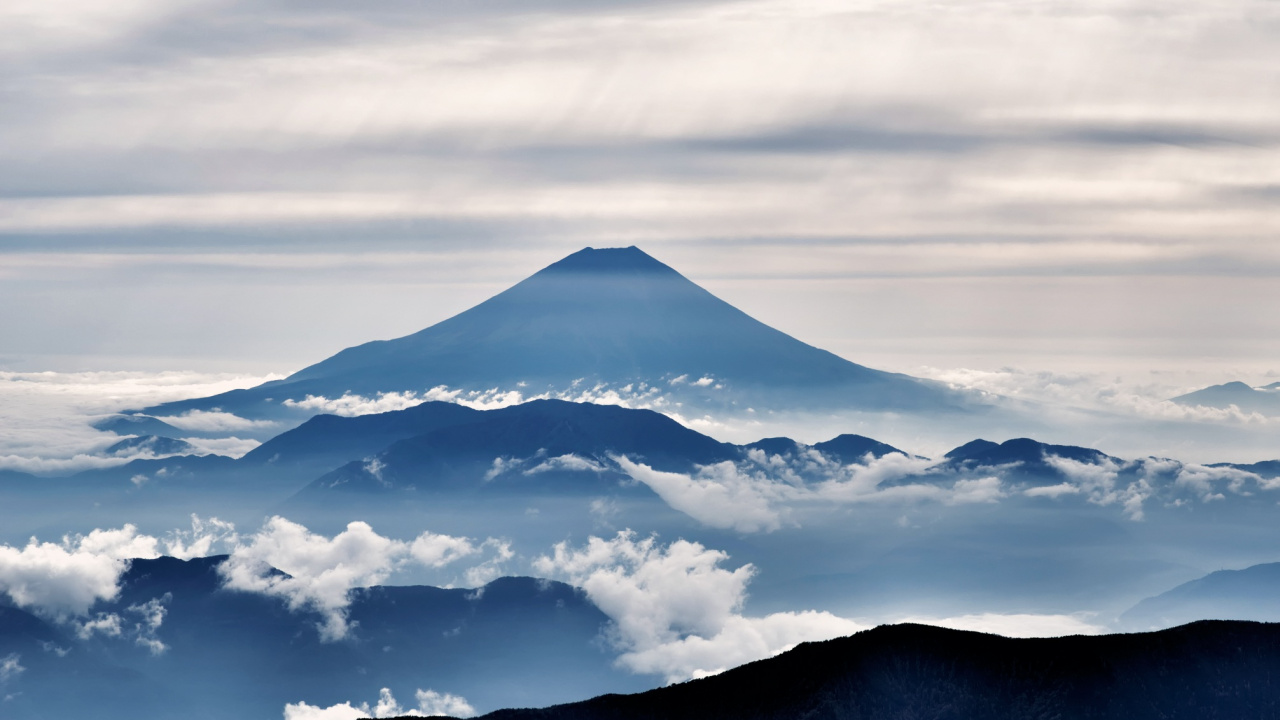 多山的地貌, 成层, 山脉, 高地, 死火山 壁纸 1280x720 允许