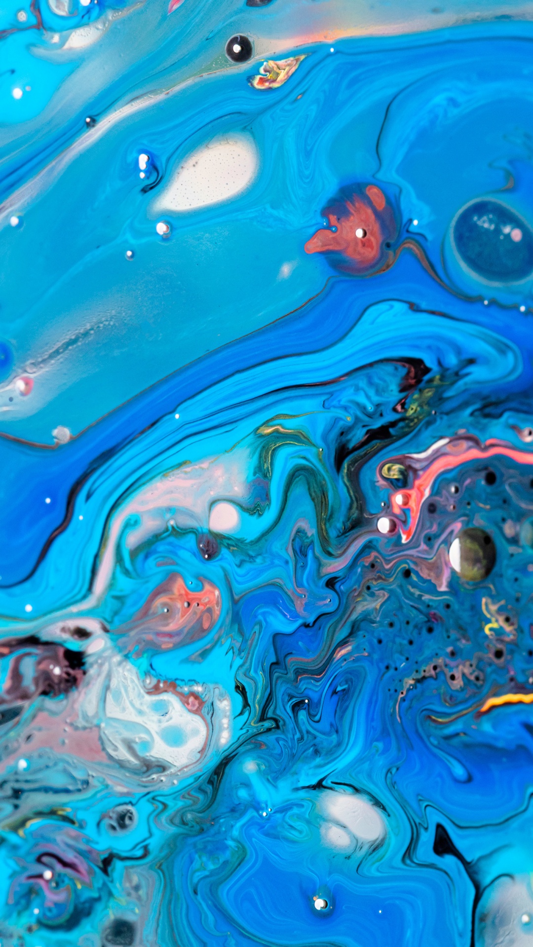 Manzana, Ios, Azul, Azure, Pintura de Arte. Wallpaper in 1080x1920 Resolution