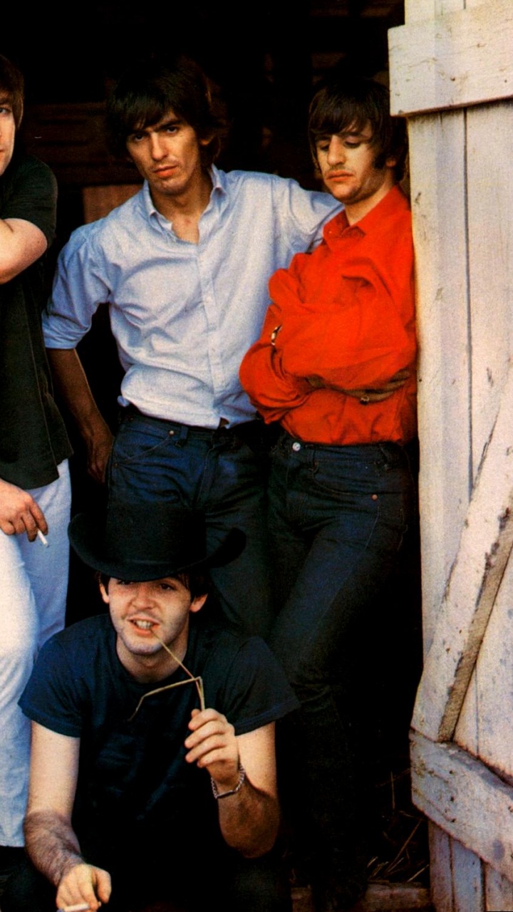 George Harrison, Beatles, Amusement, Jeans, Denim. Wallpaper in 720x1280 Resolution