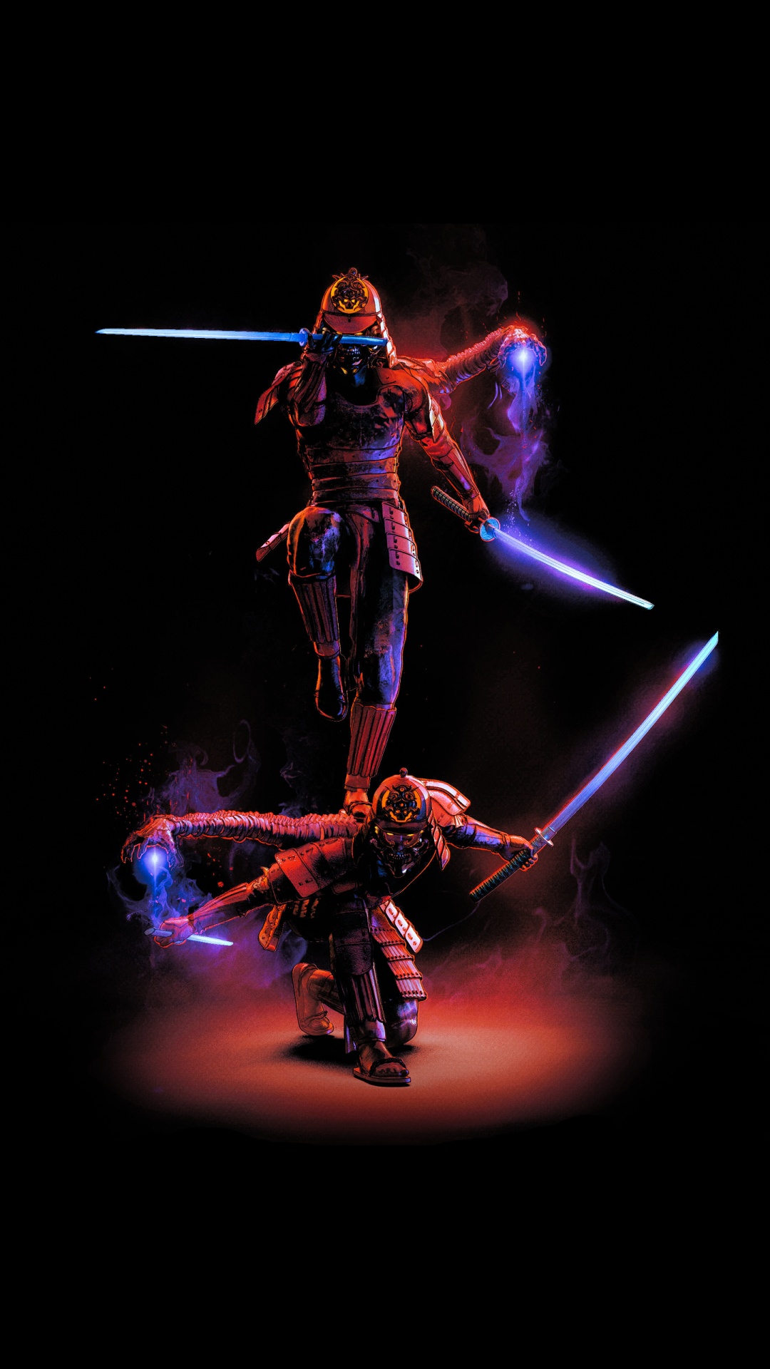 Samurai, Maschine, 3d-Modellierung, Animation, Fiktion. Wallpaper in 1080x1920 Resolution