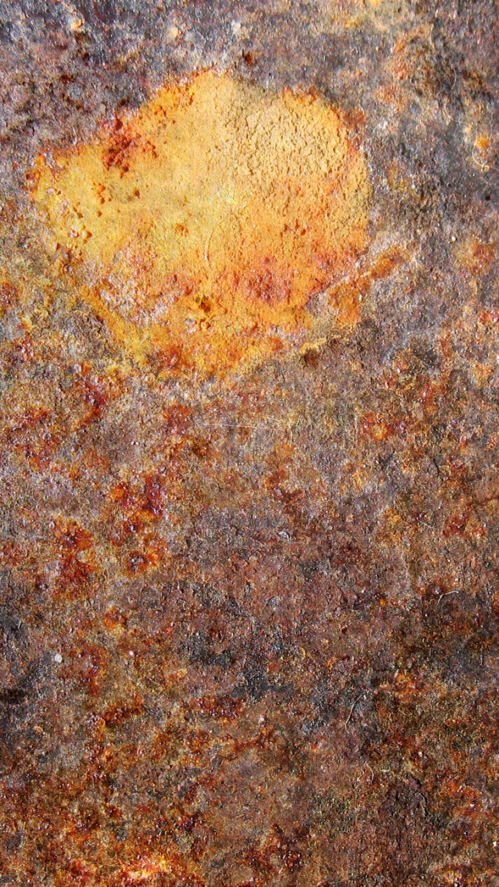 生锈, 纹理, 黄色的, 材料 壁纸 720x1280 允许