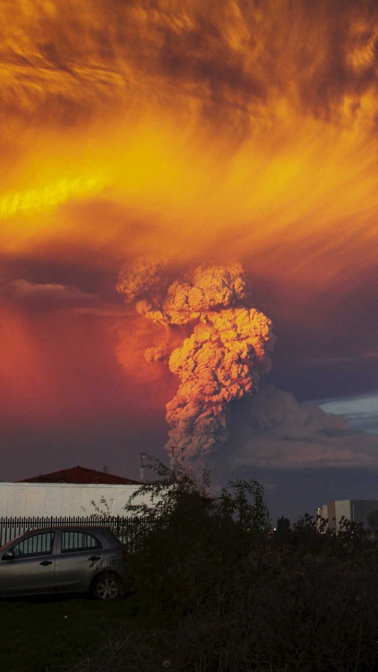 Furgoneta Blanca en la Carretera Durante la Puesta de Sol. Wallpaper in 750x1334 Resolution
