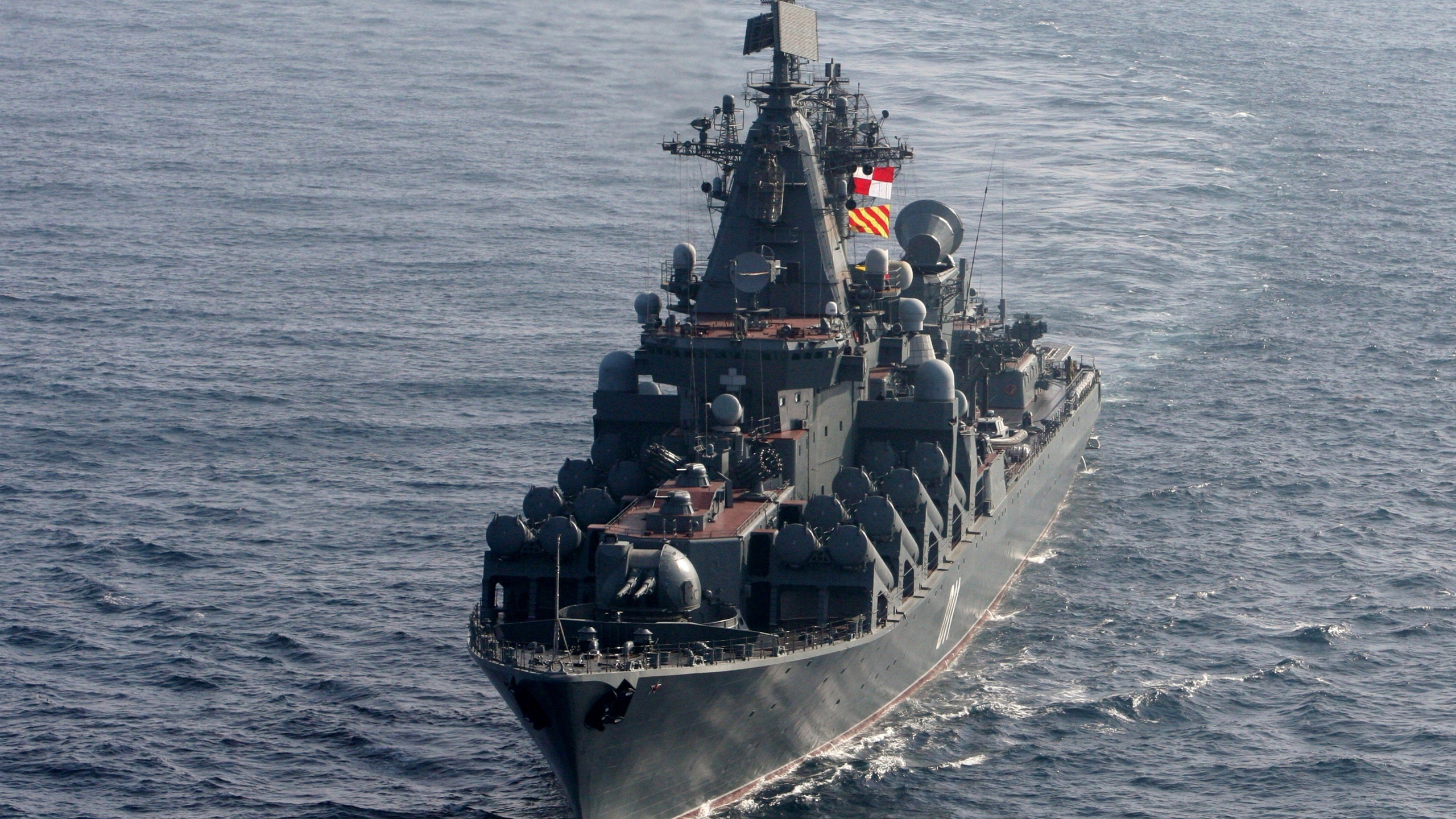 Russia Navy, Russian Navy, Navy, Naval Ship, Slava-class Cruiser. Wallpaper in 2560x1440 Resolution