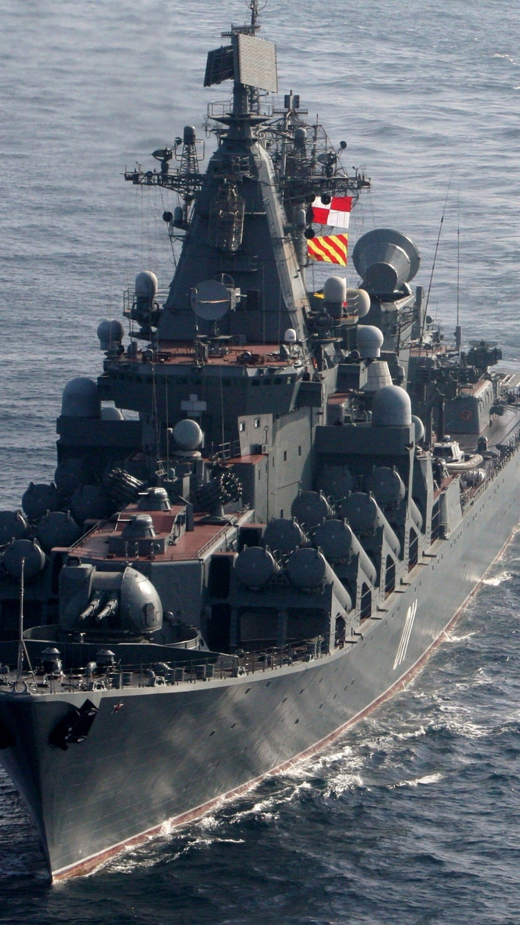 Russia Navy, Russian Navy, Navy, Naval Ship, Slava-class Cruiser. Wallpaper in 750x1334 Resolution