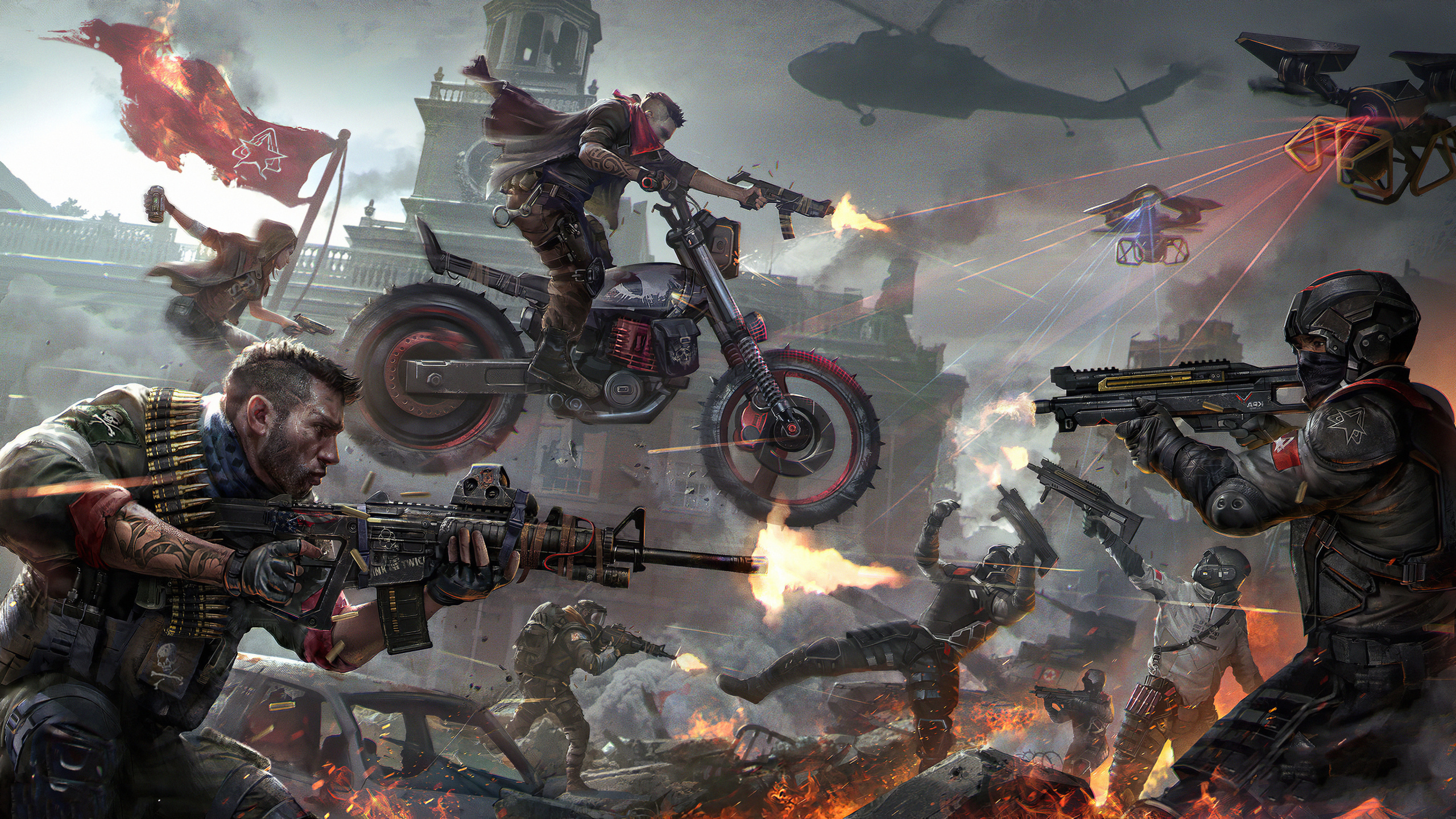 Homefront The Revolution Art, Homefront The Revolution, Homefront, Concept Art, Art. Wallpaper in 2560x1440 Resolution