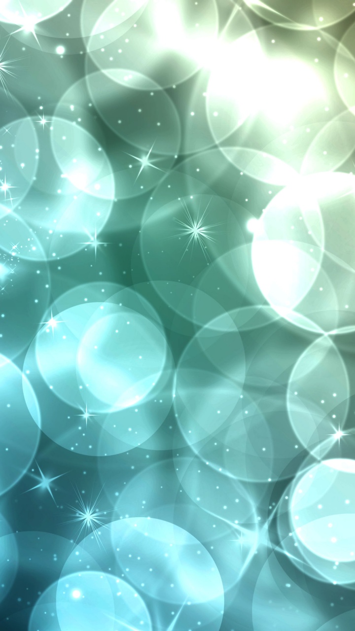 Bokeh Léger Bleu et Blanc. Wallpaper in 720x1280 Resolution