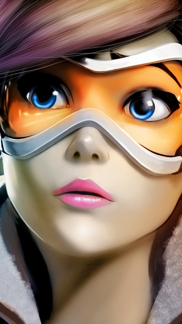 Lena Oxton, Overwatch, Blizzard Entertainment, Cartoon, Fraîcheur. Wallpaper in 720x1280 Resolution