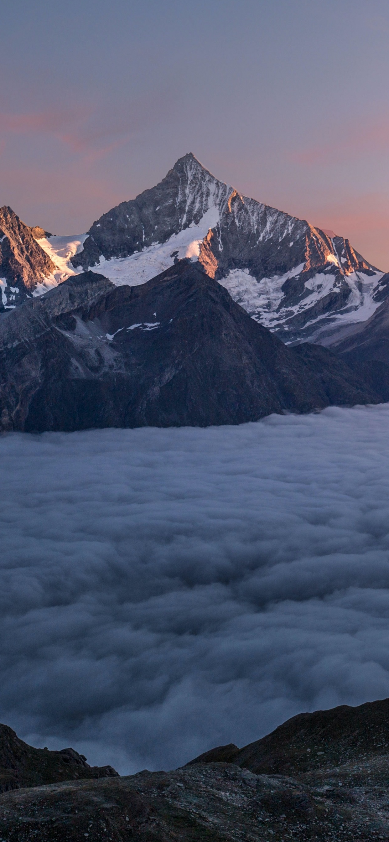 Natur, Alpen, Mount Scenery, Gletscher, Cloud. Wallpaper in 1242x2688 Resolution