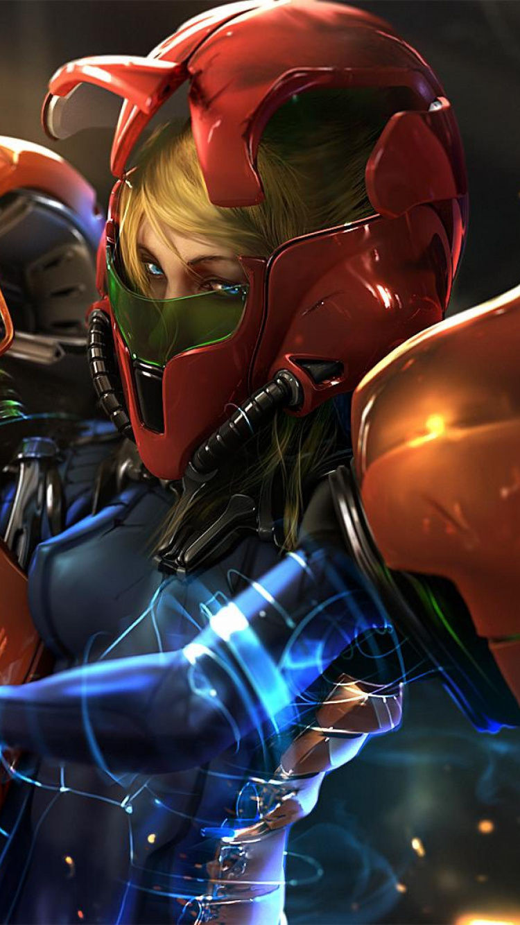 Metroid Samus Returns, Samus Aran, Metroid Prime, Super Metroid, Nintendo. Wallpaper in 750x1334 Resolution