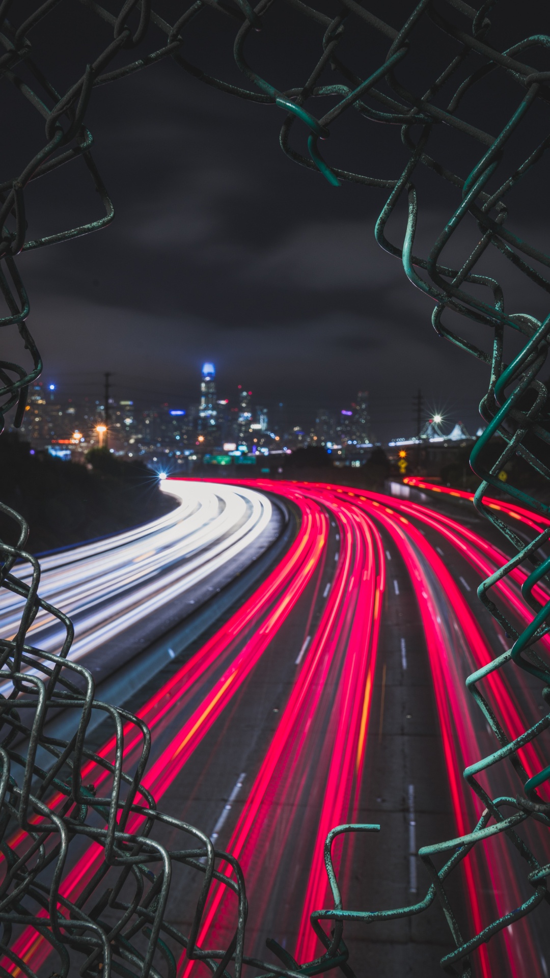 Time Lapse Photography of City Lights During Night Time. Wallpaper in 1080x1920 Resolution