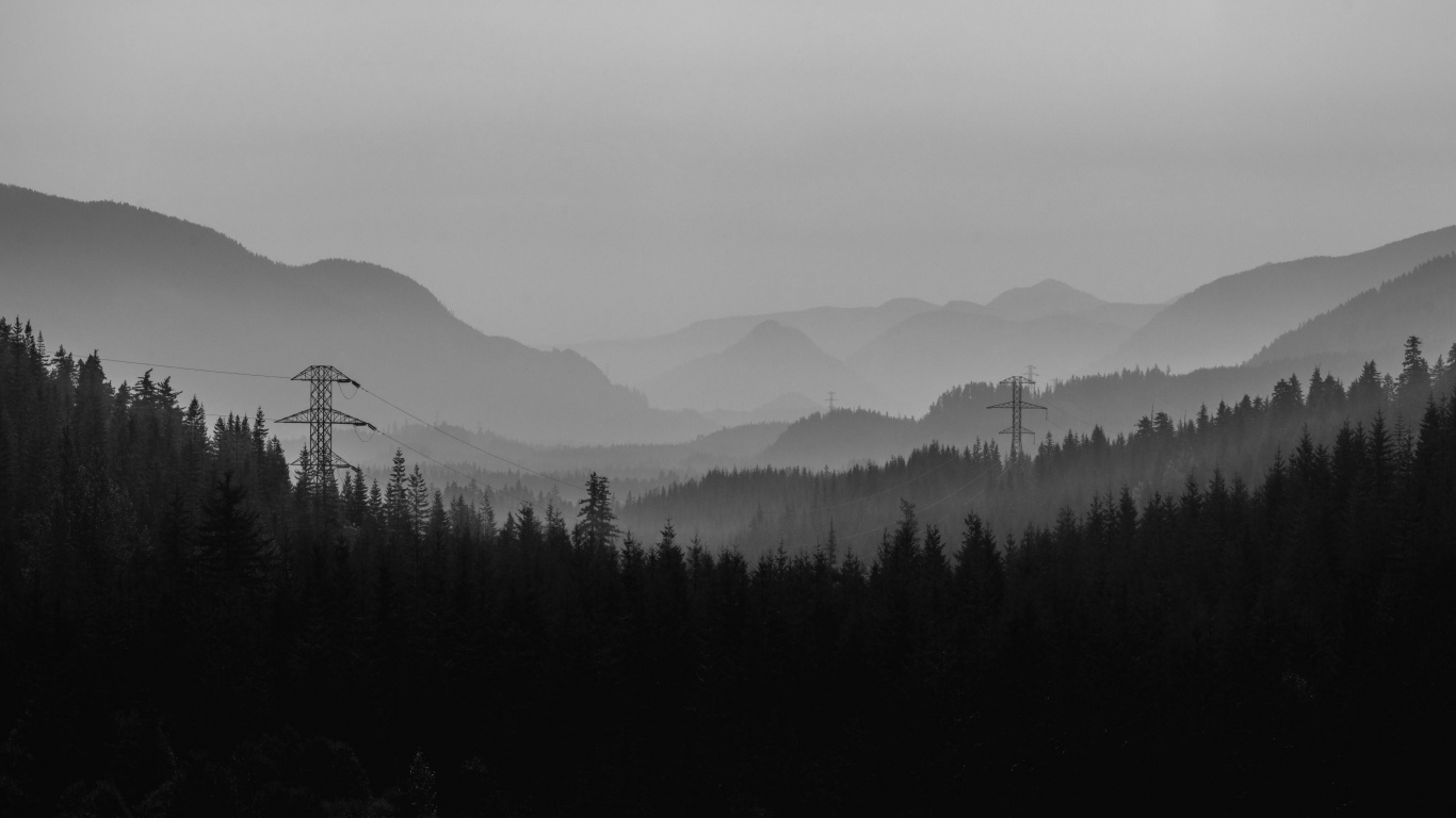 Green Trees Near Mountain During Daytime. Wallpaper in 1366x768 Resolution