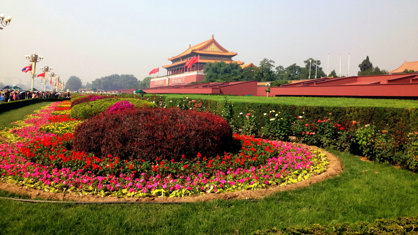 紫禁城, 旅游景点, 花园, 植物园, 旅游业 壁纸 1366x768 允许
