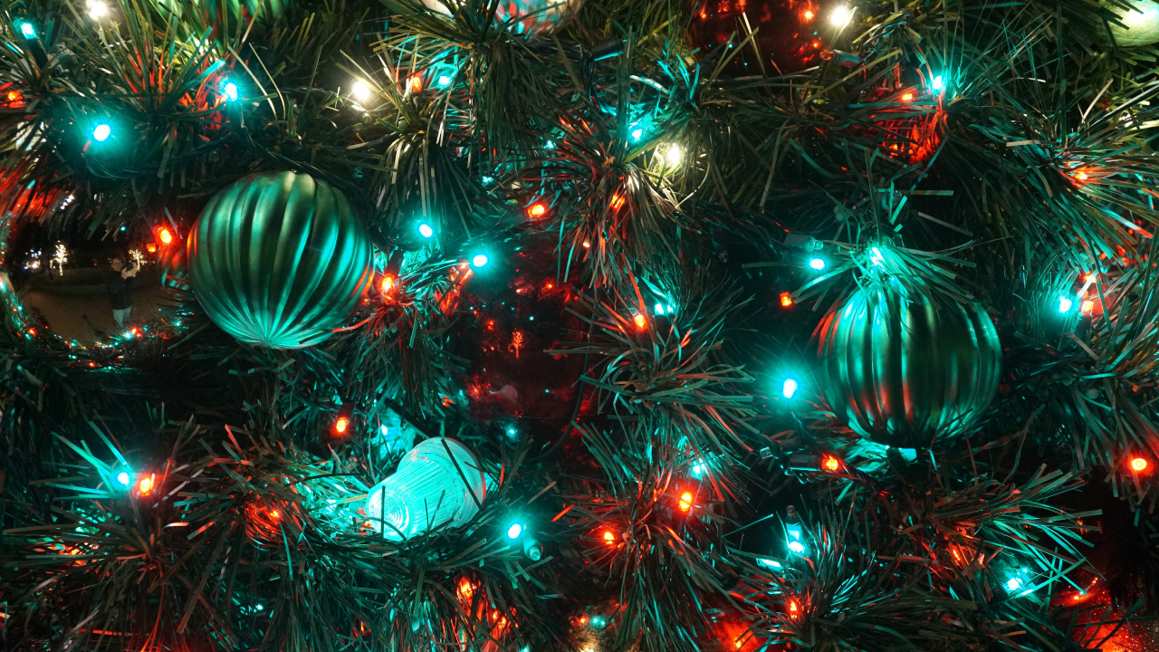 Christmas Day, Christmas Lights, Christmas Tree, New Year, Christmas Ornament. Wallpaper in 1280x720 Resolution
